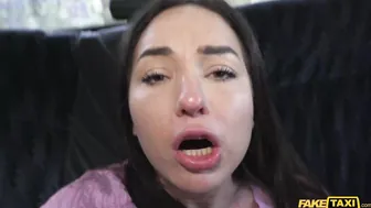 Pregnant Brunette Babe Nataly Gold Gets Fucked in Fake Taxi